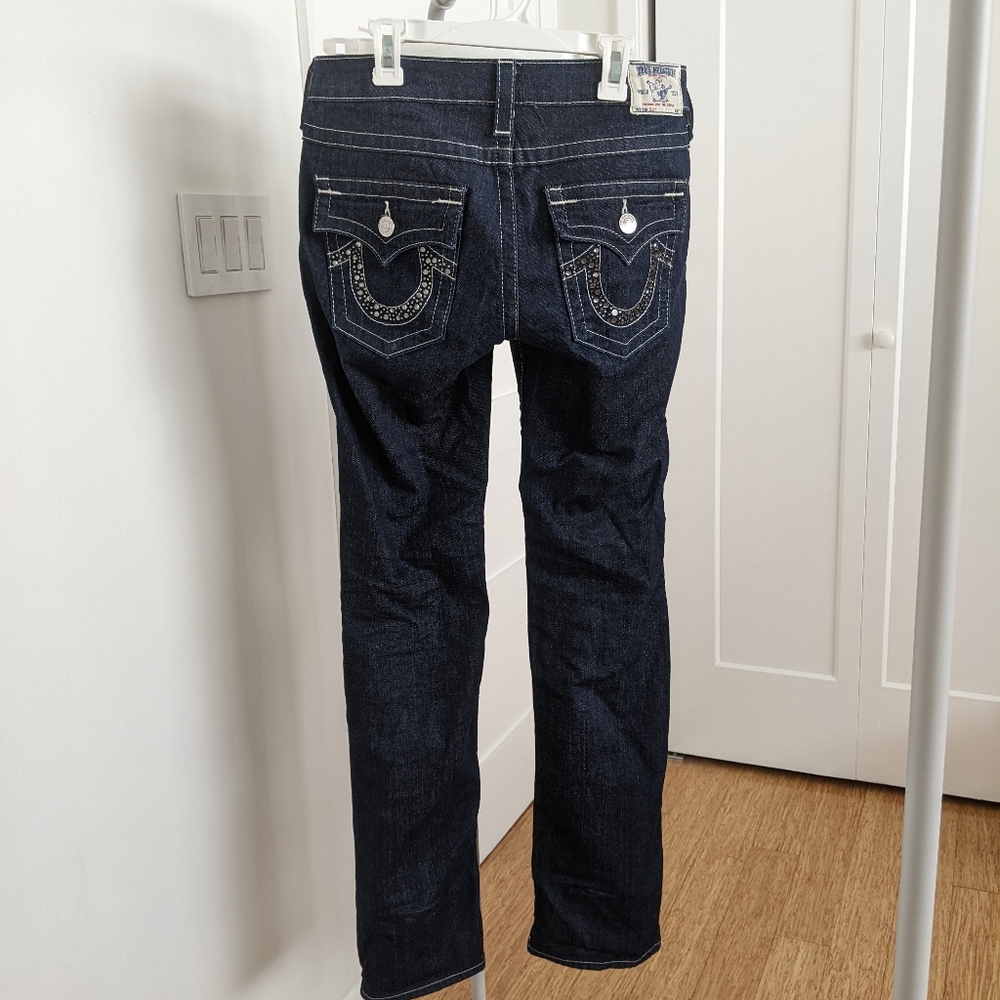 True Religion Billy Bling Rhinestones Jeans 29
